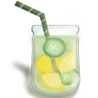 Zitrone mit Gurke jjuice köstlich png