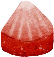 conjunto de fresas dibujado a mano en un estilo acuarela dibujo png