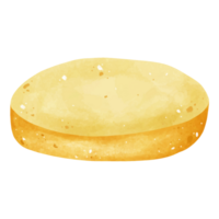 impostato di Hamburger disegni e ingredienti. acquerello stile. png