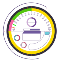 circulo infografía modelo para redondo diagrama, grafico, web diseño. negocio concepto , opciones o procesos. png