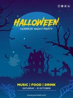 Halloween party illustration vector