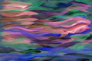 Blue pink green acrylic oil painting texture photo