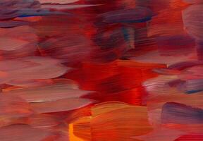 Red acrylic oil painting texture photo