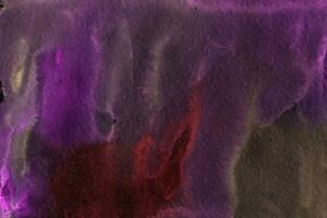 Purple red brown hand-drawn watercolor background photo