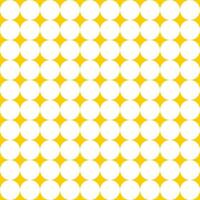 seamless pattern white circles with yellow star vector