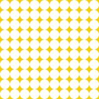 seamless pattern white circles with yellow star vector