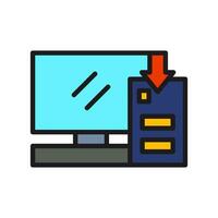 download data storage icon, editable vector graphic.