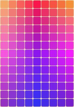 Colorful mosaic pattern abstract background. Square shape with rounded corners with gradient colors. Design for vector illustration.
