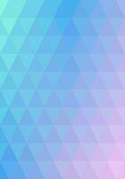 Triangle shape pattern. Gradient blue to pink. Abstract background. Texture design for publications, covers, posters, flyers, brochures, banners, backdrops, walls. Vector illustration.