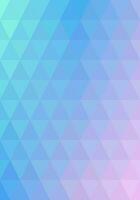 Triangle shape pattern. Gradient blue to pink. Abstract background. Texture design for publications, covers, posters, flyers, brochures, banners, backdrops, walls. Vector illustration.