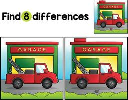 Tow Vehicle Find The Differences vector