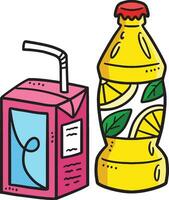 Soda Juice Cartoon Colored Clipart Illustration vector