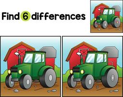 Tractor Vehicle Find The Differences vector