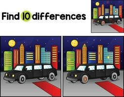 Limo Vehicle Find The Differences vector