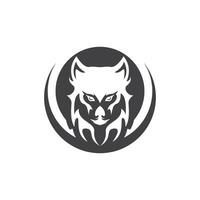 Wolf Silhouette Icon And Symbol Vector Template Illustration