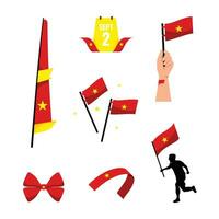 Vietnam Element Independence Day Illustration Design Vector