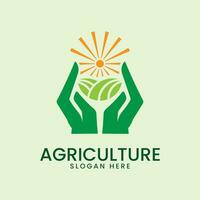 agriculture logo vector illustration design