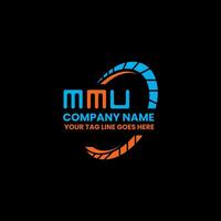 MMU letter logo creative design with vector graphic, MMU simple and modern logo. MMU luxurious alphabet design