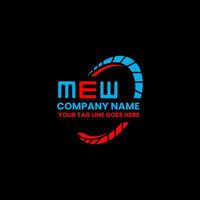 MEW letter logo creative design with vector graphic, MEW simple and modern logo. MEW luxurious alphabet design