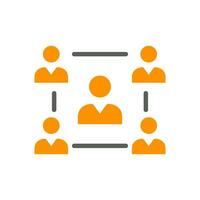 Concept of unity and teamwork. Togetherness and cooperation icon. Group. Vector illustration isolated on white background.