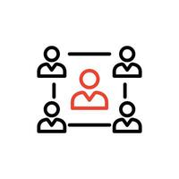 Concept of unity and teamwork. Togetherness and cooperation icon. Group. Vector illustration isolated on white background.