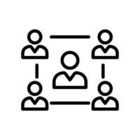 Concept of unity and teamwork. Togetherness and cooperation icon. Group. Vector illustration isolated on white background.