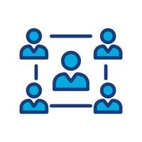 Concept of unity and teamwork. Togetherness and cooperation icon. Group. Vector illustration isolated on white background.