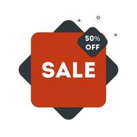 Mega sale shop label. Discount 50 sign for your application, web page, or promotion vector
