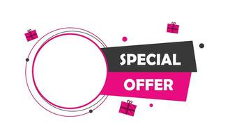 Special offer promotion with copy space vector