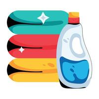 Trendy Laundry Detergent vector