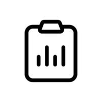 Simple Report icon. The icon can be used for websites, print templates, presentation templates, illustrations, etc vector