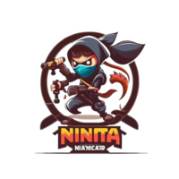 Gaming mascot logo free png, Ai Generative png