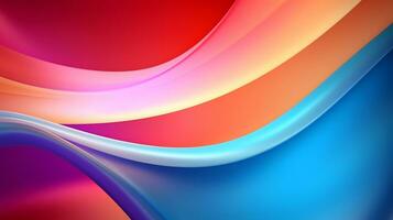 Abstract Color Closeup Gradient Curves AI Generative photo