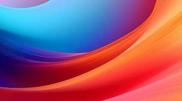 Abstract Color Closeup View of Gradient Colorful Wave AI Generative photo