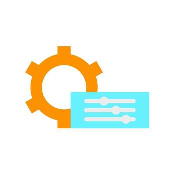 icon customization. Personal change. Change levels. Customization and alignment. Isolated on white editable background. vector