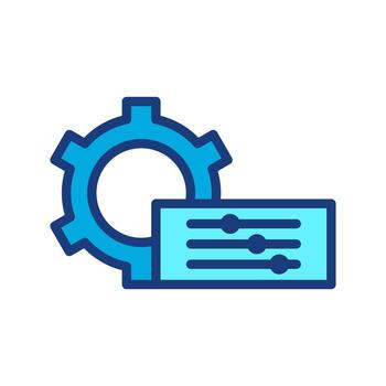 icono personalización personal cambiar. cambio niveles personalización y alineación. aislado en blanco editable antecedentes. vector