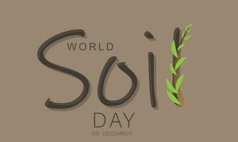 World Soil Day. background, banner, card, poster, template. Vector illustration.