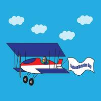 illustration vector graphic of aviation day