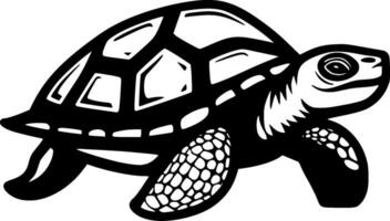 Turtle, Minimalist and Simple Silhouette - Vector illustration