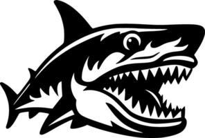 Shark - Minimalist and Flat Logo - Vector illustration