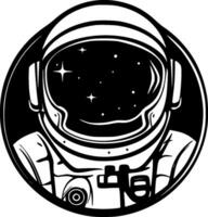 Astronaut - Minimalist and Flat Logo - Vector illustration