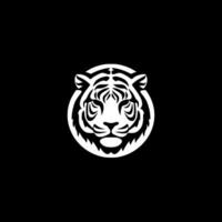 tigre, negro y blanco vector ilustración