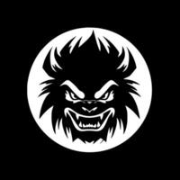 Beast, Black and White Vector illustration