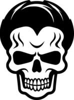 Skull, Minimalist and Simple Silhouette - Vector illustration