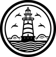 Nautical, Black and White Vector illustration