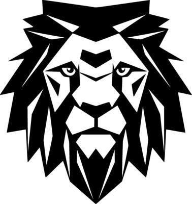 Lion - Minimalist and Flat Logo - Vector illustration