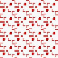 seamless pattern with red squares on white background. vector