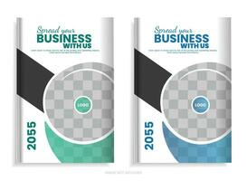 anual reporte folleto diseño modelo vector, folleto presentación, libro cubrir, y diseño vector