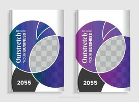 Annual report brochure design template vector, Leaflet presentation, book cover, and layout vector