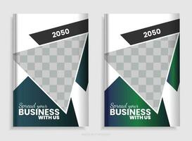 Annual report brochure design template vector, Leaflet presentation, book cover, and layout vector